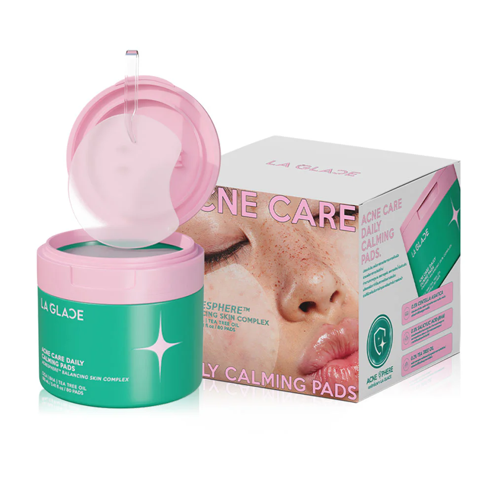 LA GLACE Acne Care Daily Calming Pads 160ml [80 Pads] - #Acne Care