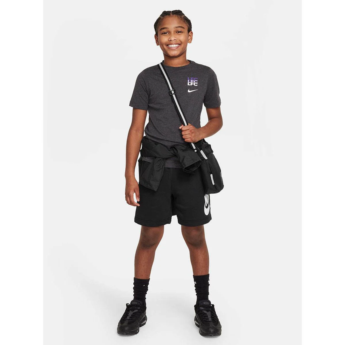 NIKE Liverpool FC Kids Football T-Shirt - Black - L (US SIZE)