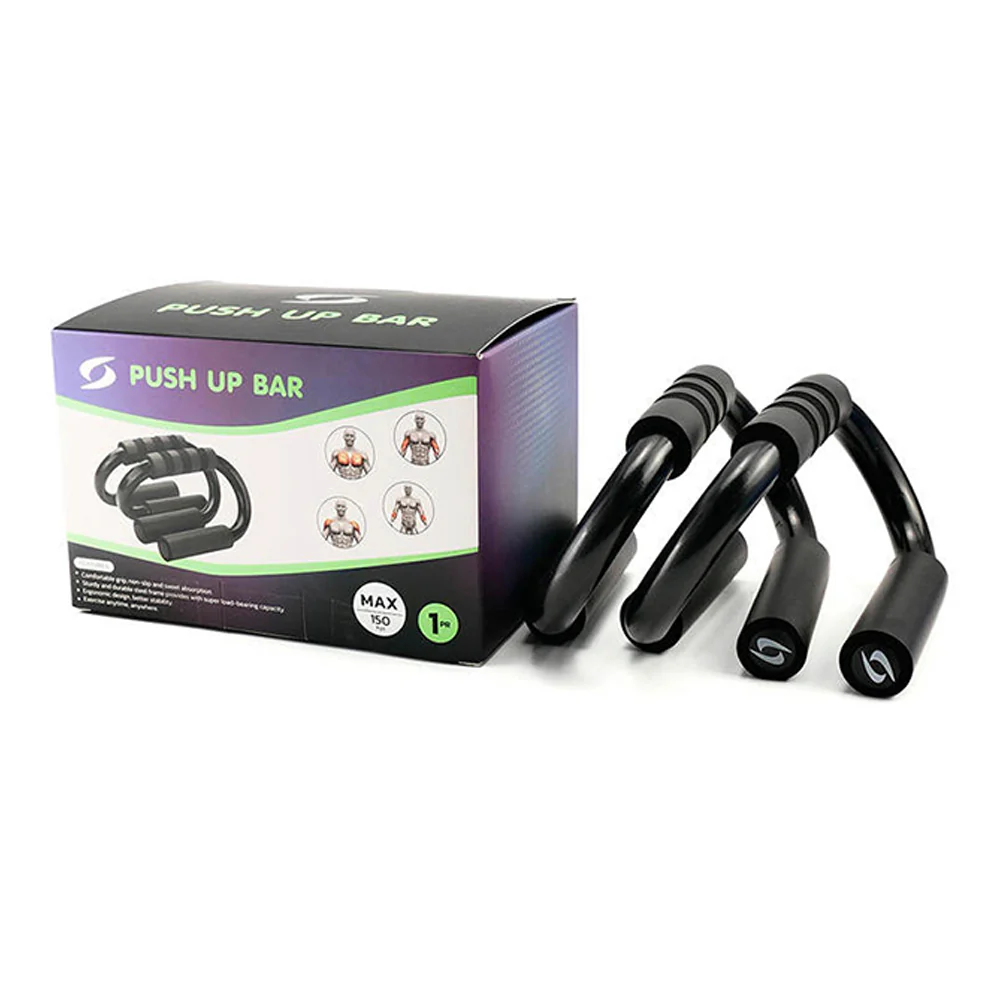 S SPORTS 01BK Push Up Bar - Black - ONE SIZE