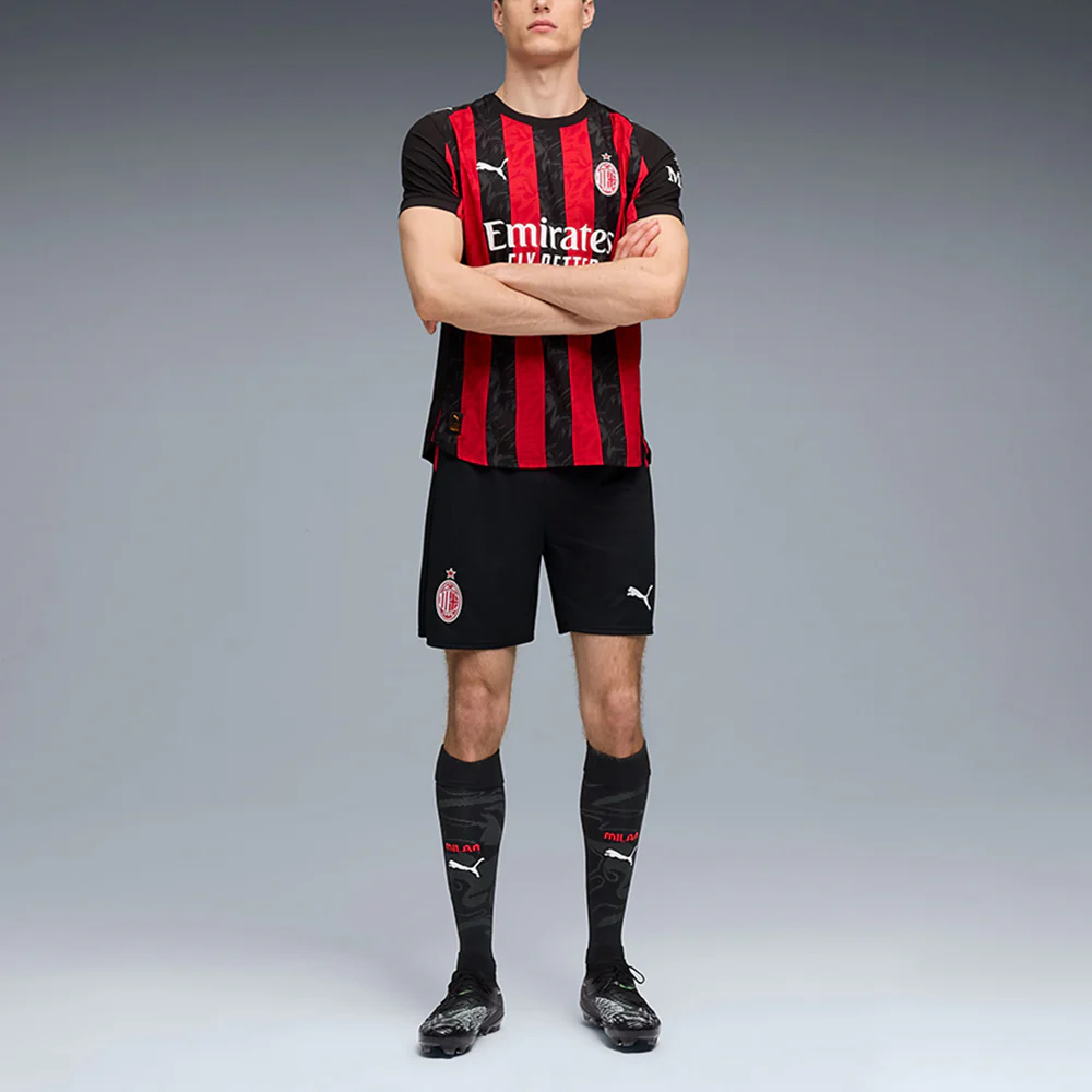 PUMA Men's AC Milan Home 2025/26 Jersey - Multi Color - 2XL (US SIZE)