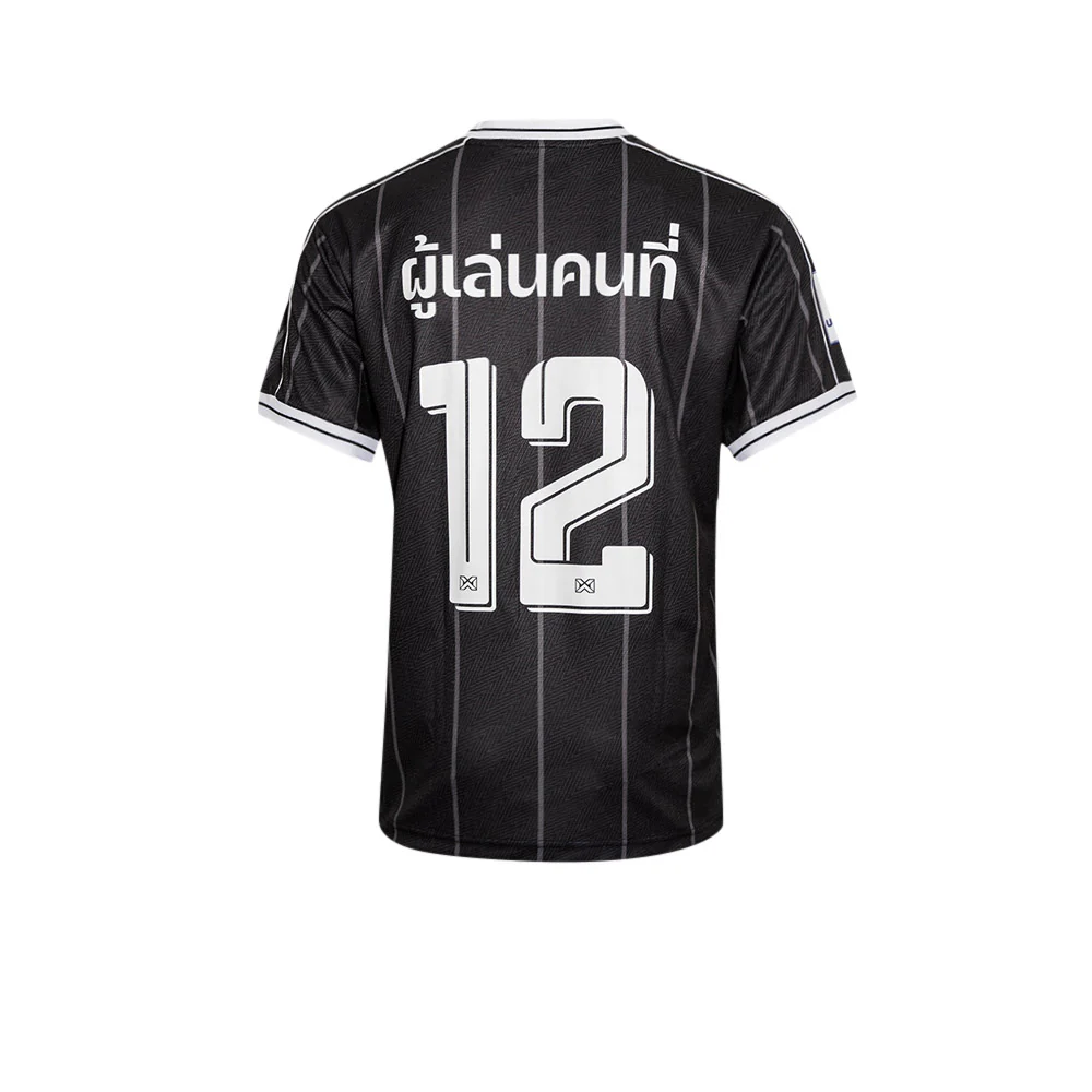 WARRIX The 12th Player Oversized Unisex Football Jersey - Black - L (US SIZE)