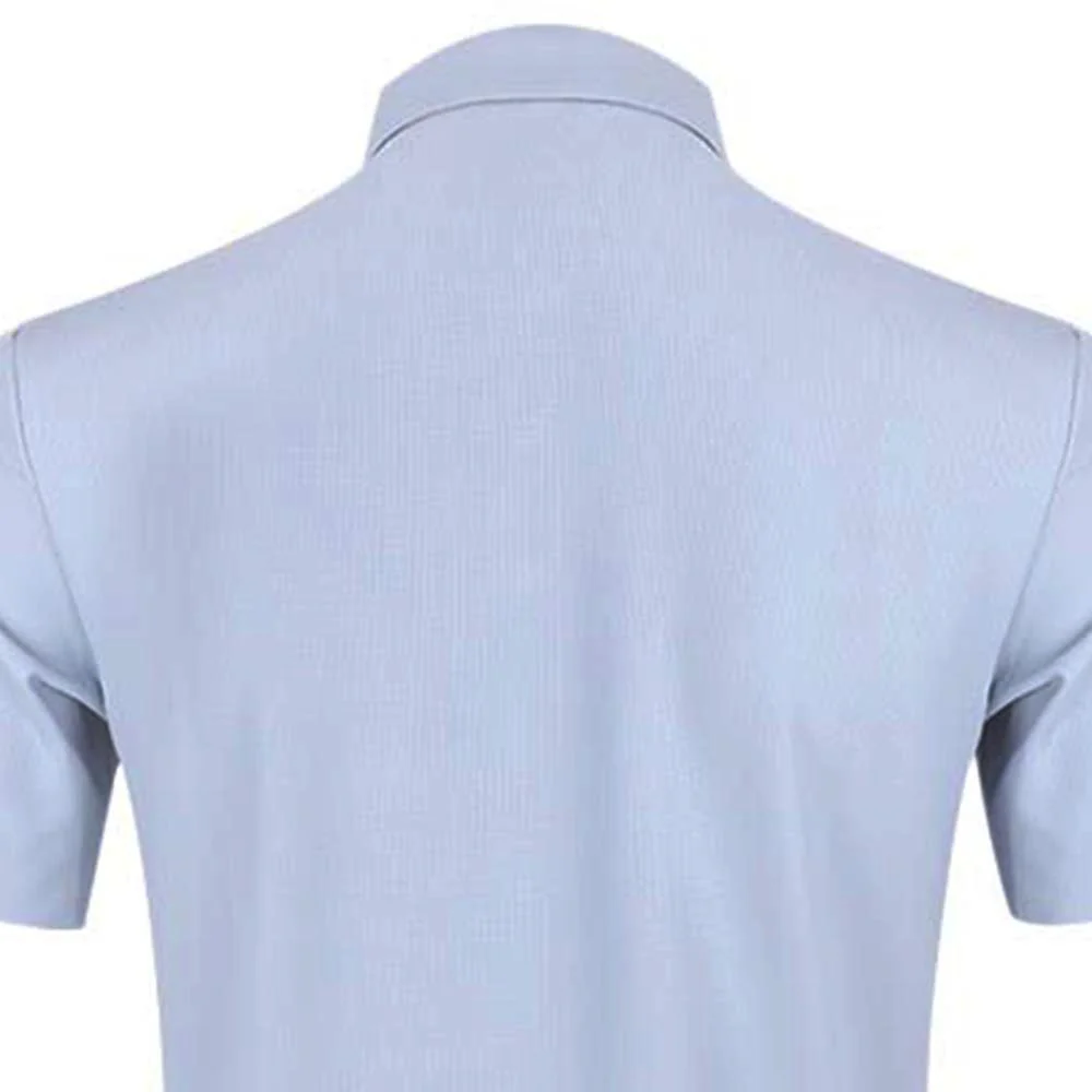 9NINE N25GOPOM05 Men's Golf Polo Shirt - Blue - 2XL (US SIZE)