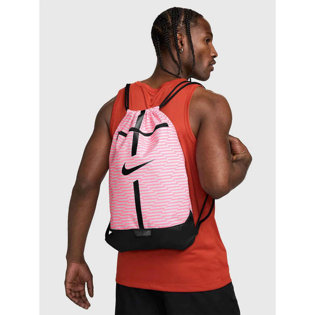 NIKE Academy Soccer Men's Gym Sack - Red - BALL 5