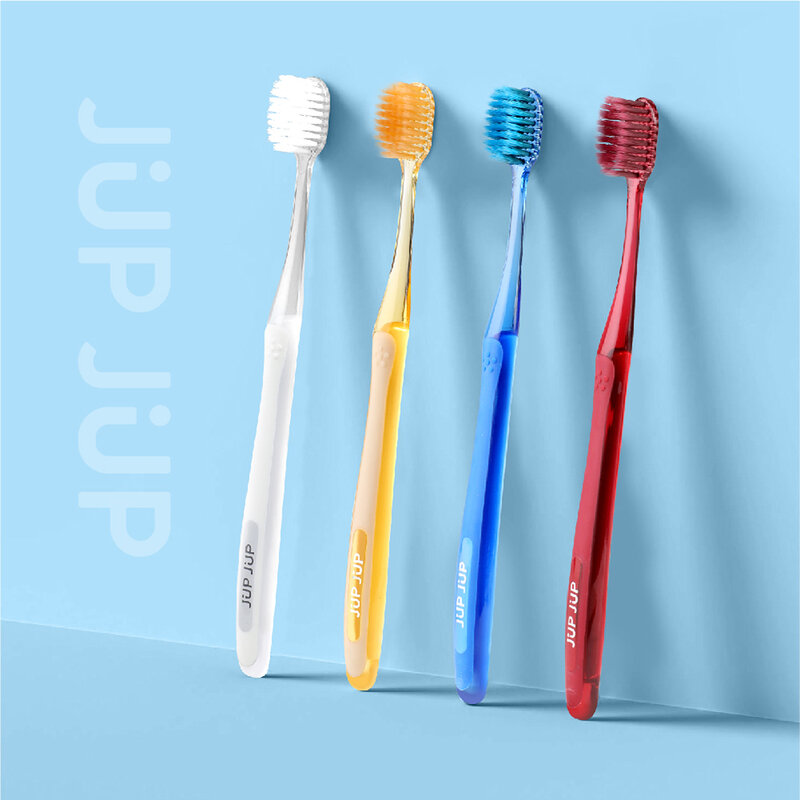 Jup Jup Wide Head Toothbrush — Blue 3pcs, 3pcs