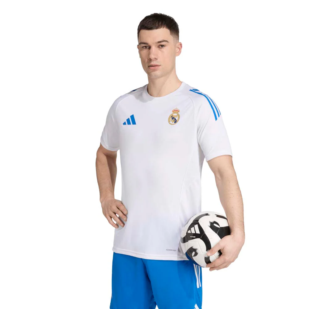 Мужская футбольная джерси Adidas Real Madrid Tiro 25 Competition Training — цвет белый, размер 2XL (UK SIZE)