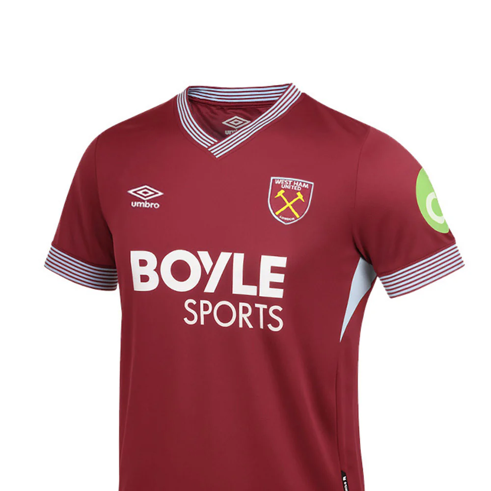 UMBRO Men's West Ham United Home 2025/26 Jersey - Red - 2XL (US SIZE)