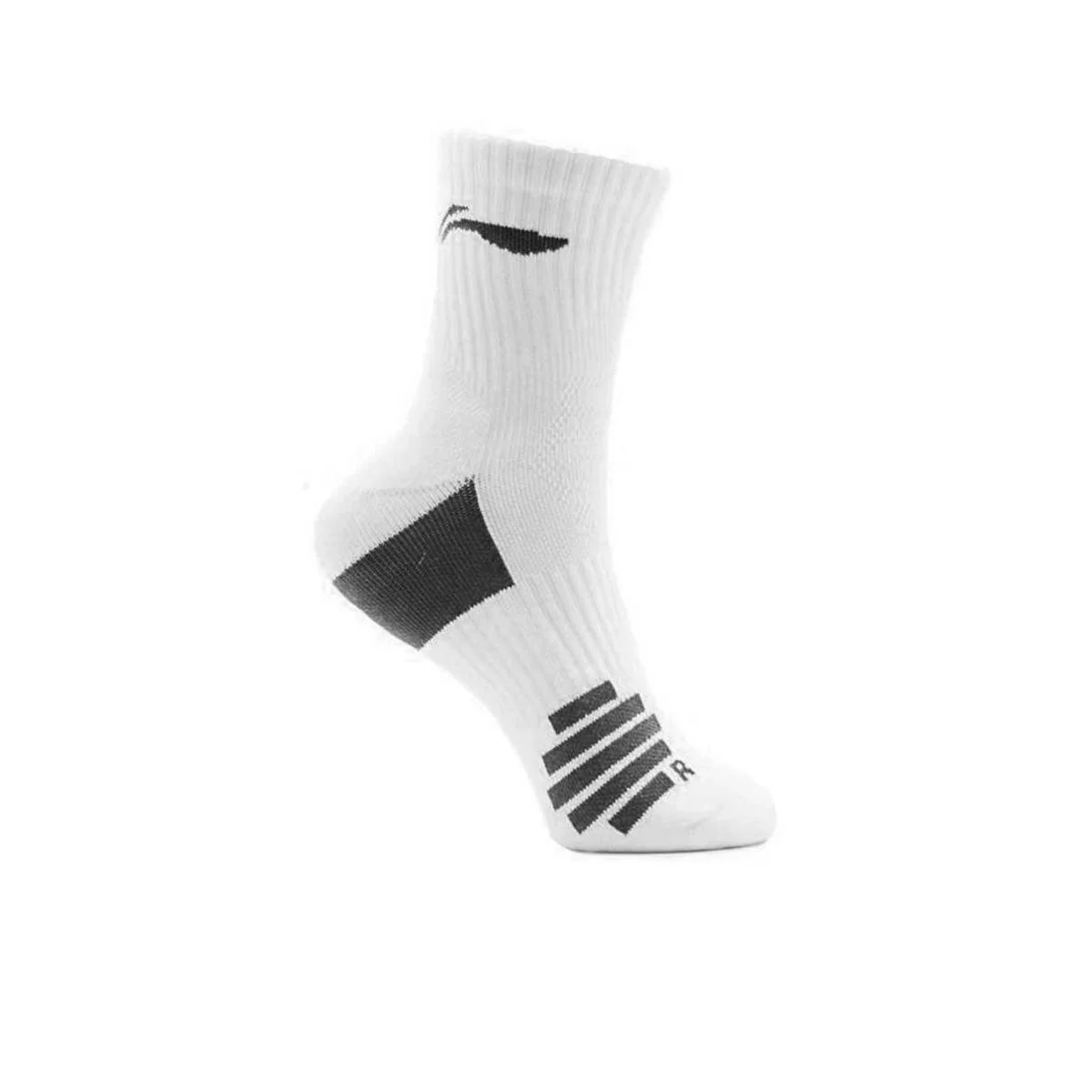LI-NING AWLR234-3 Unisex Badminton Socks - White - ONE SIZE