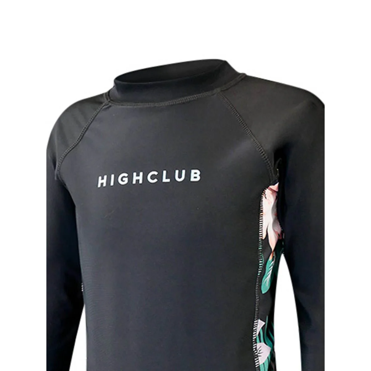 HIGHCLUB UPF-G07 Girls Swimsuit - Black - US 10