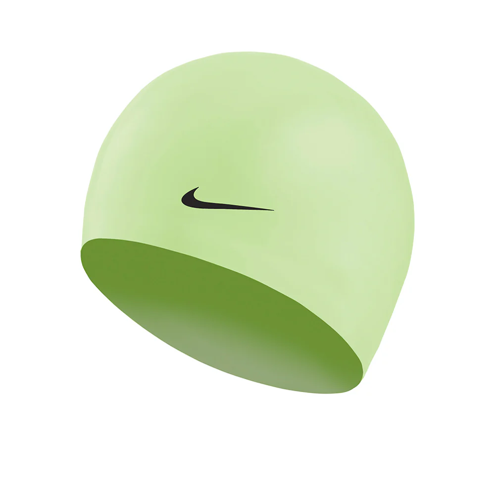 NIKE Silicone Unisex Swim Cap - Green - ONE SIZE