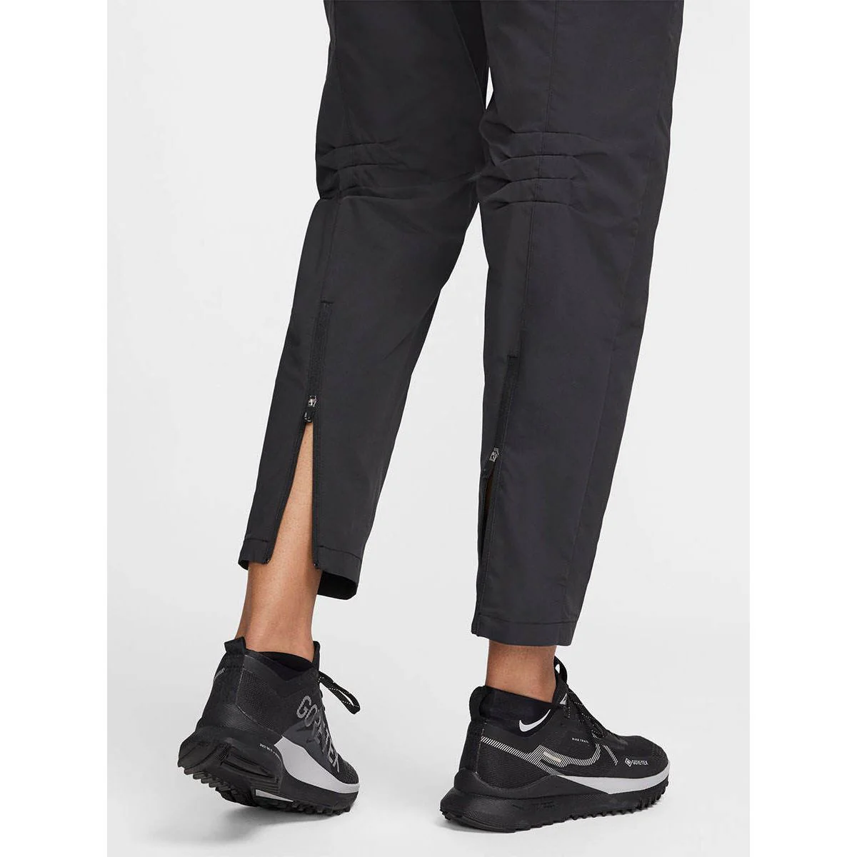 NIKE Trail Women's Repel Mid-Rise Women's Running Pants - Black - L (US SIZE)