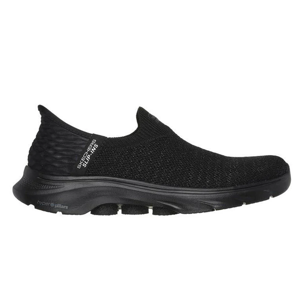 SKECHERS Slip-ins®: GO WALK 7™ - Springtime Women's Training Shoes - Black - US 10