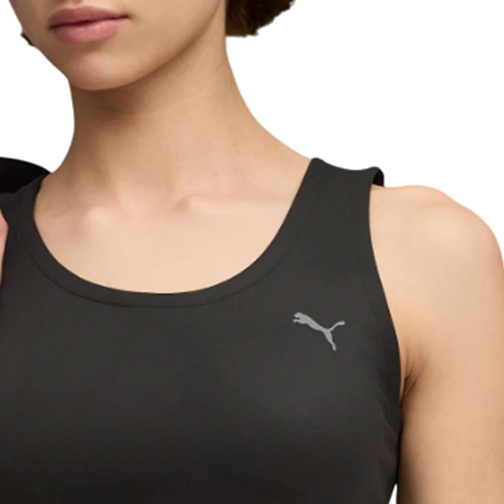 PUMA Cloudspun Twist Women's Running Tank - Black - L (UK SIZE)