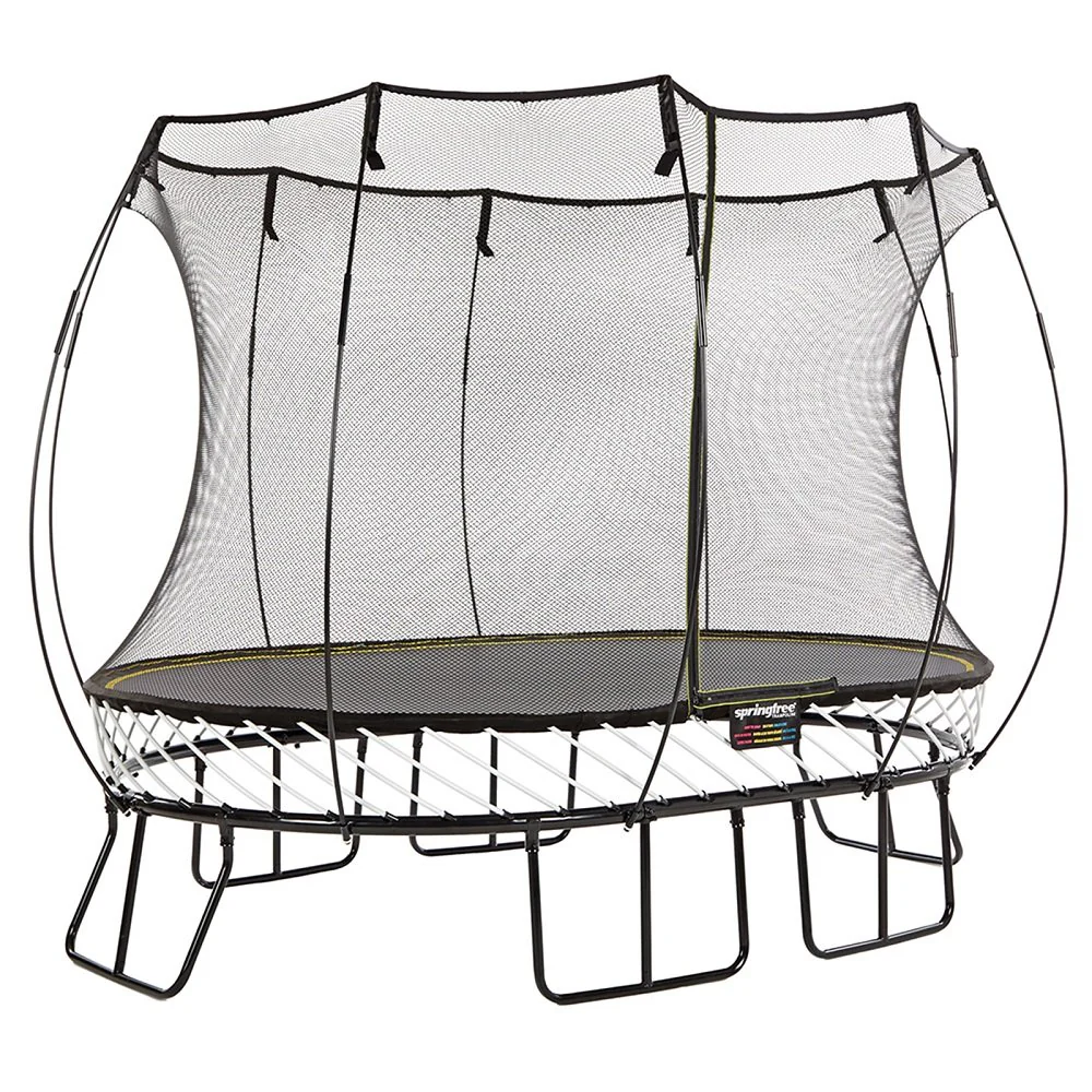 Springfree แทรมโพลีนที่กระโดด รุ่น O77 ทรงวงรี ขนาด 2.4x3.4 เมตร สีเทา - Grey - One Size