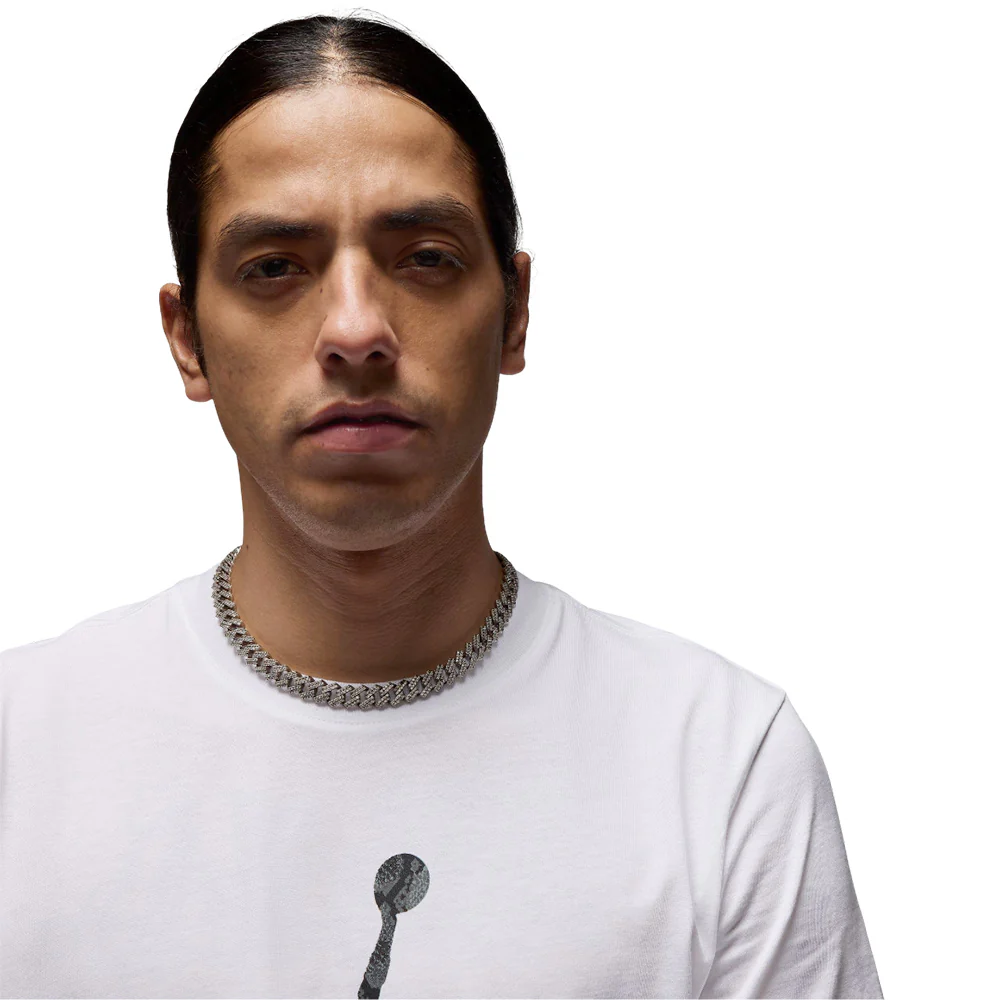 Мужская футболка Nike Jordan Sport Dri-FIT Basketball — цвет белый, размер L (американский размер)