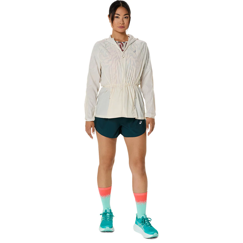 Женские беговые шорты Asics Road 3.5In — цвет зеленый, размер L (азиатский размер)