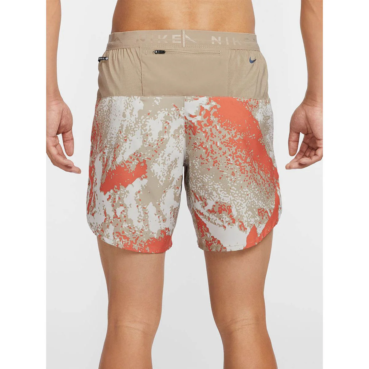 NIKE Trail Stride 7" Brief-Lined Men's Running Shorts - Brown - L (US SIZE)