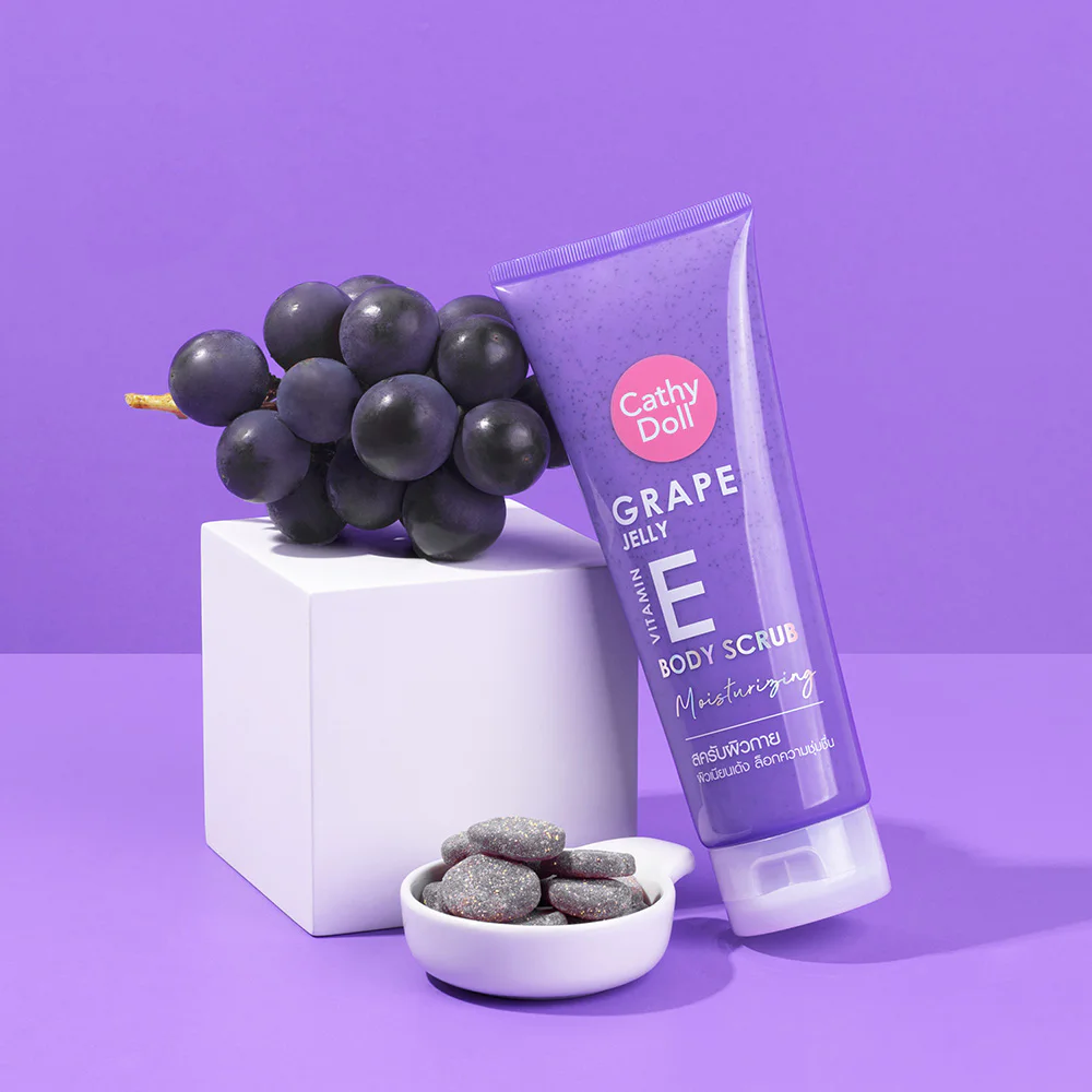 Cathy Doll Grape Jelly Vitamin E Body Scrub Moisturizing — Grape Jelly, 320 г