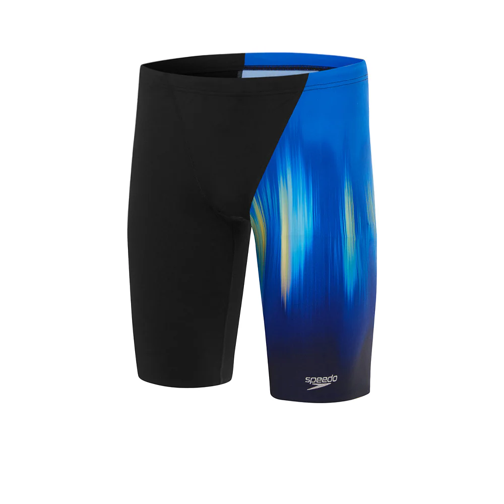 SPEEDO Placement V-Cut Jammer Men's Swim Shorts - Black - 32 INCHES