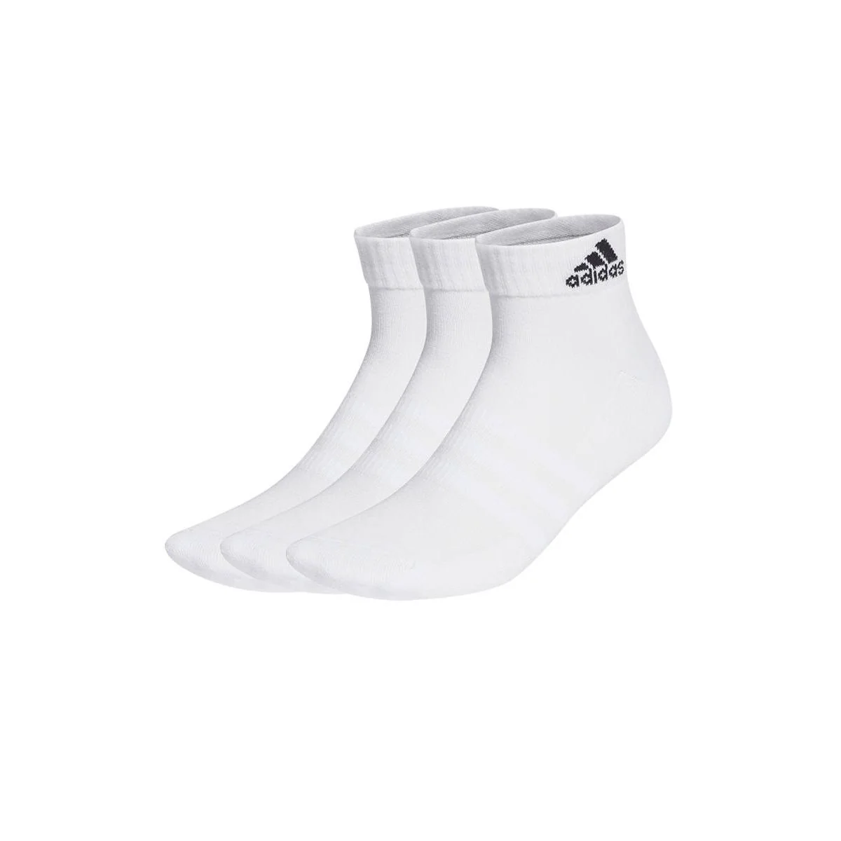 ADIDAS Cushioned Sportswear Ankle Unisex Socks - White - L (UK SIZE)