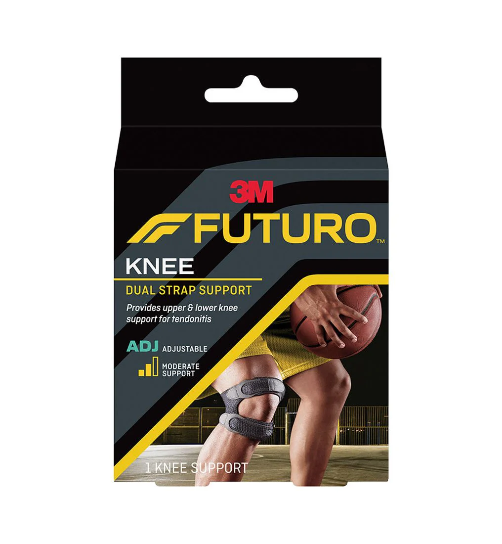 FUTURO Dual Knee Support - Black - ONE SIZE
