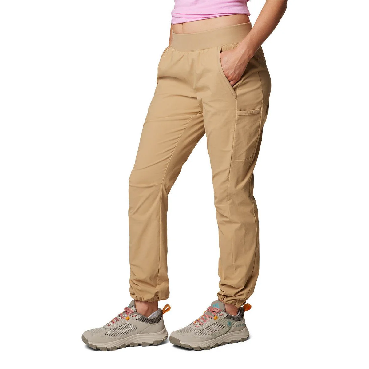COLUMBIA Leslie Falls™ Women's Hiking Pants - Beige - L (US SIZE)
