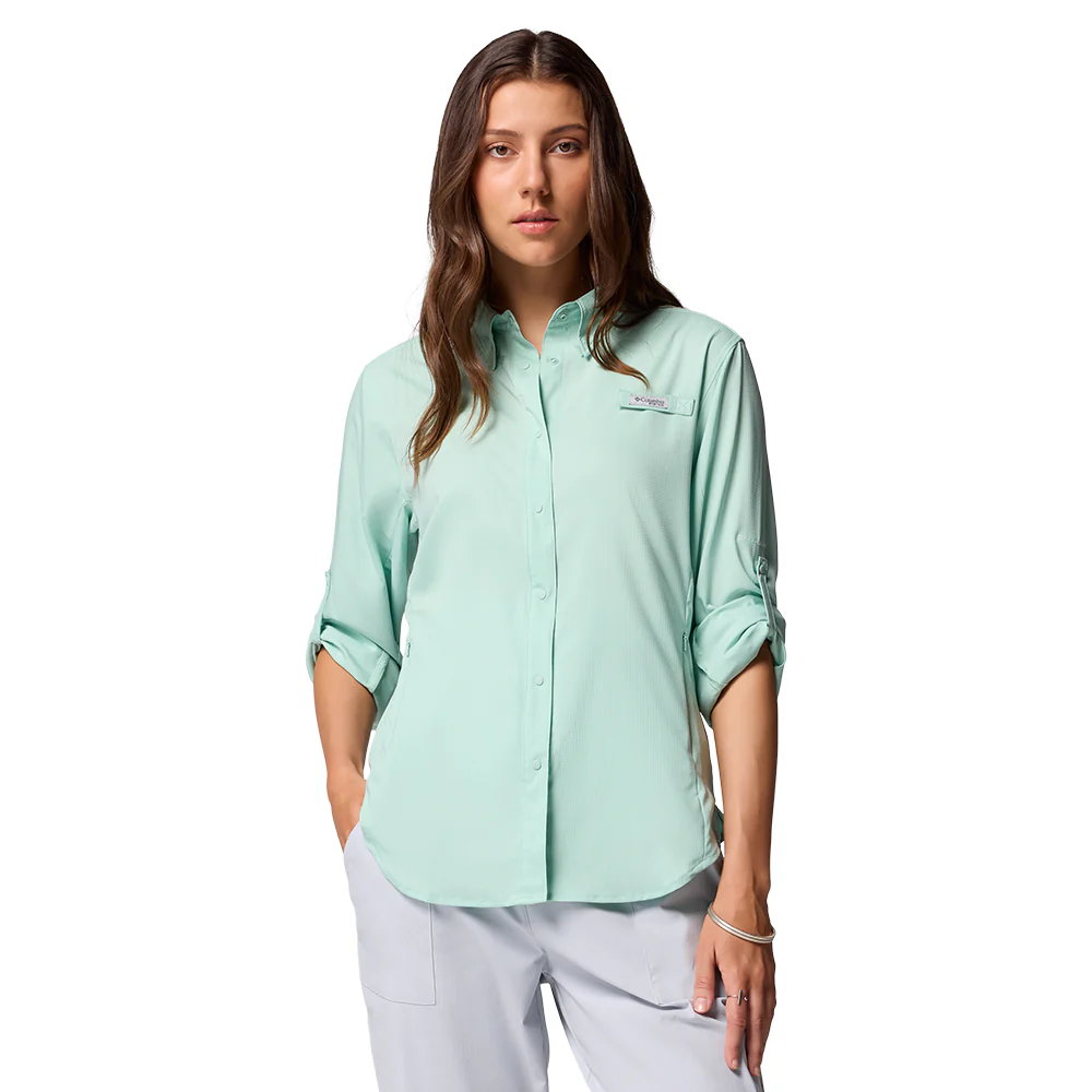 COLUMBIA PFG Tamiami™ II Long Sleeve Women's Fishing Shirt - Green - 2XL (US SIZE)