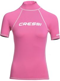 CRESSI Rash Guard Lady Short Sleeve Pink - Pink - L