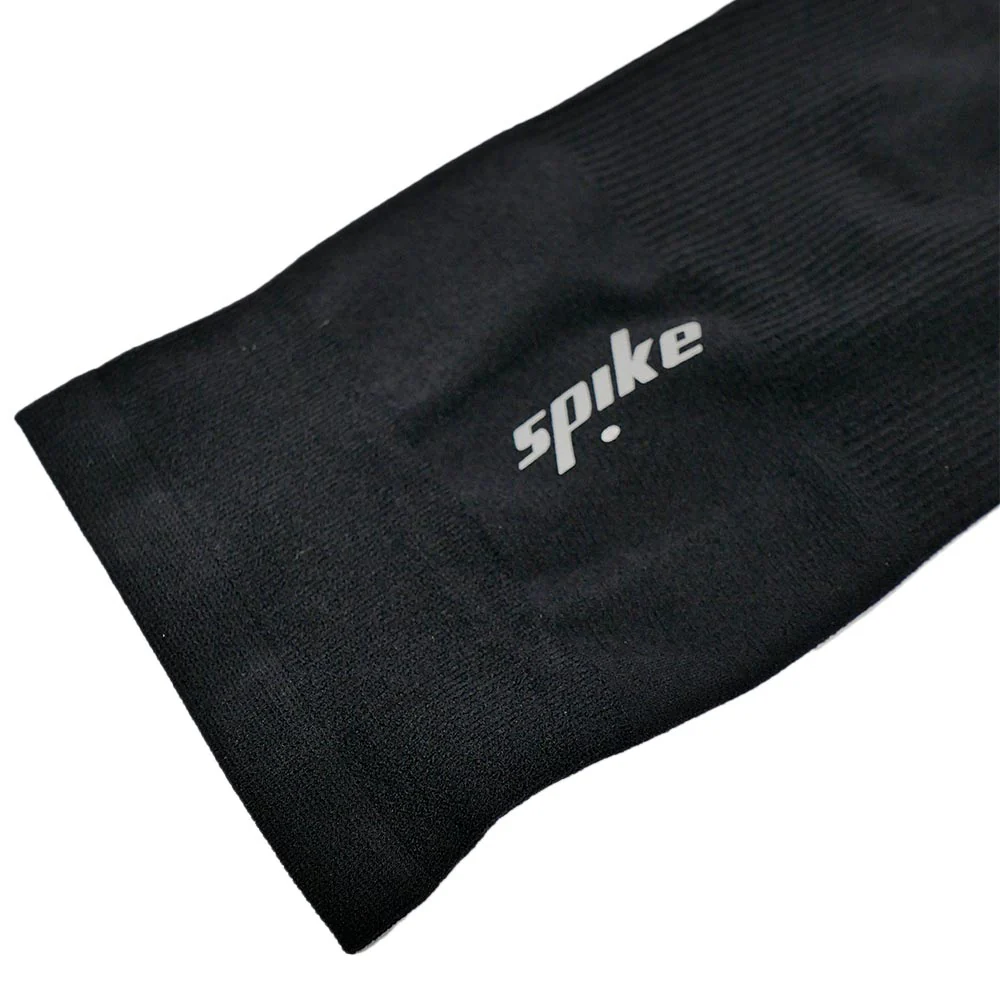 SPIKE Black Unisex Running Arm Sleeves - Black - ONE SIZE