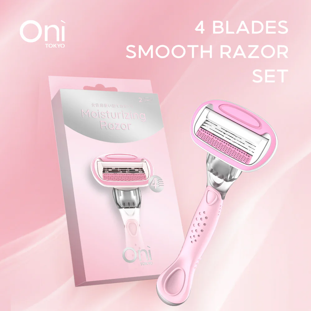 Oni 4 Blades Smooth Razor Set [1Razor + 1Refill] — 1Razor + 1Refill