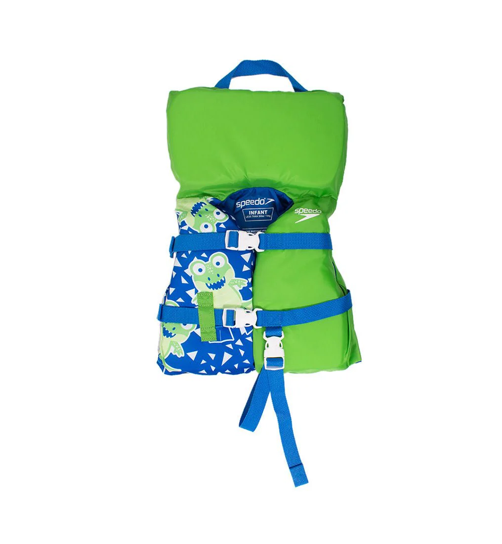 SPEEDO Infant Nylon PFD Kids Life Jacket - Green - ONE SIZE