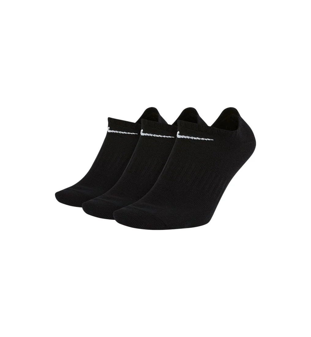 NIKE Everyday Lightweight (3-Pack) Unisex Golf Socks - Black - M