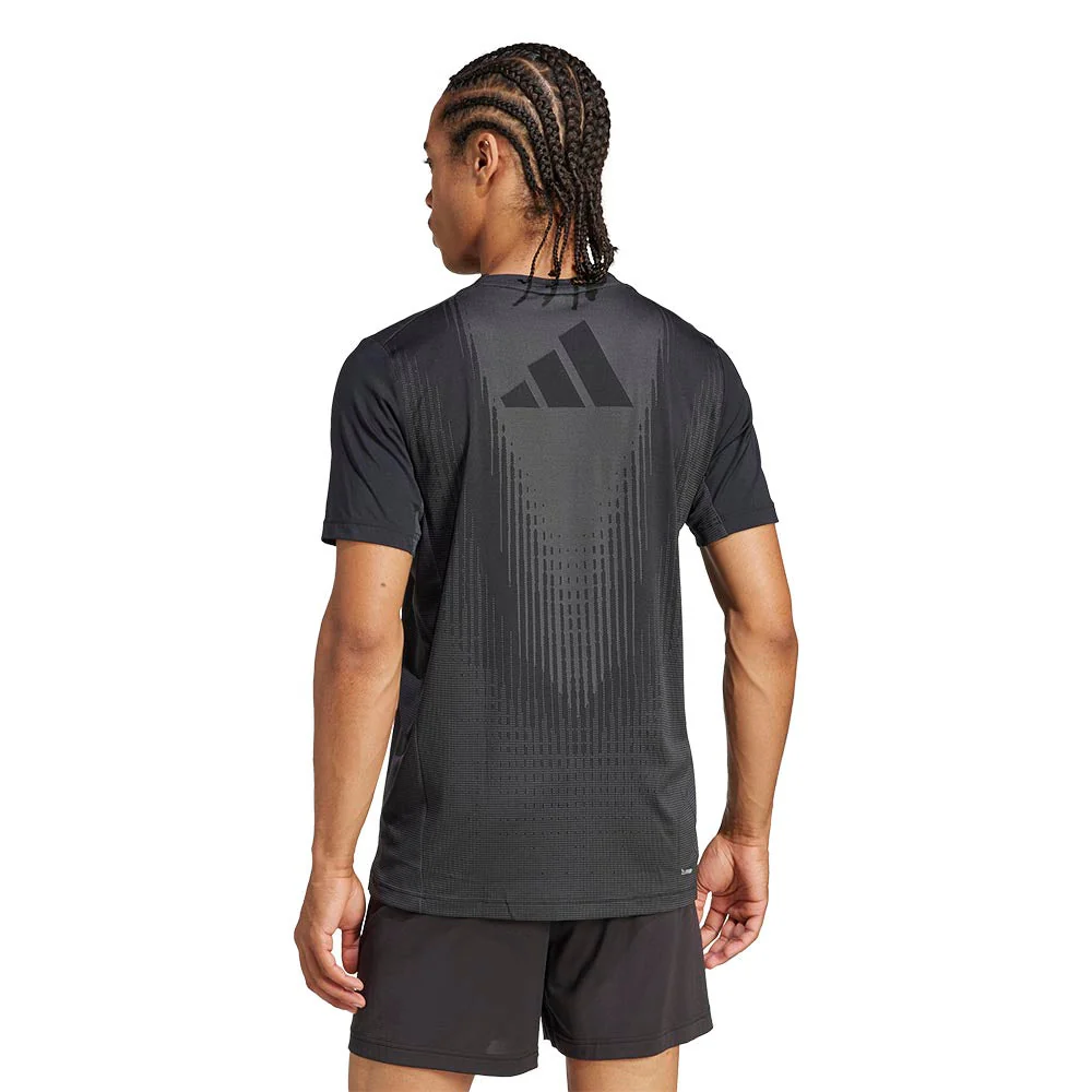 ADIDAS Airchill Men's Training T-Shirt - Black - 2XL (ASIAN SIZE)