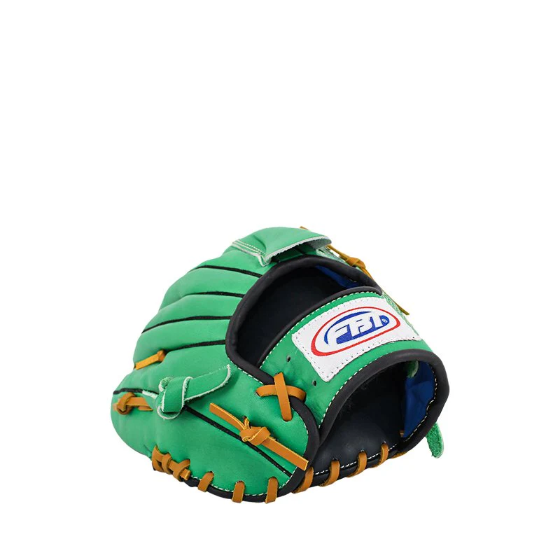 FBT Softball Gloves ถุงมือซอฟบอล Two-Piece 12 นิ้ว หนังแท้ Green 74427 - Green - One size