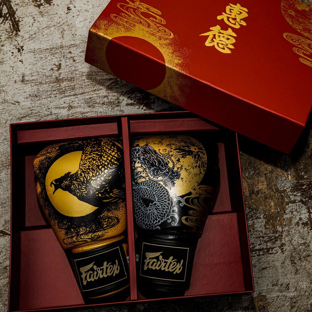 "Harmony Six" Boxing Gloves - Gold - Gold - 10 oz