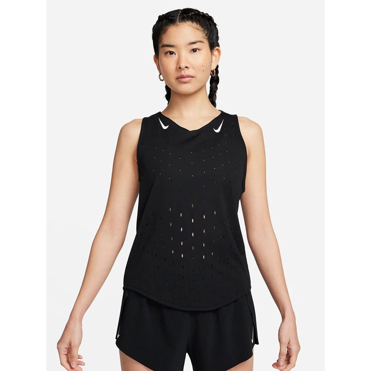 NIKE AeroSwift Dri-FIT ADV Women's Running Tank - Black - L (ASIAN SIZE)