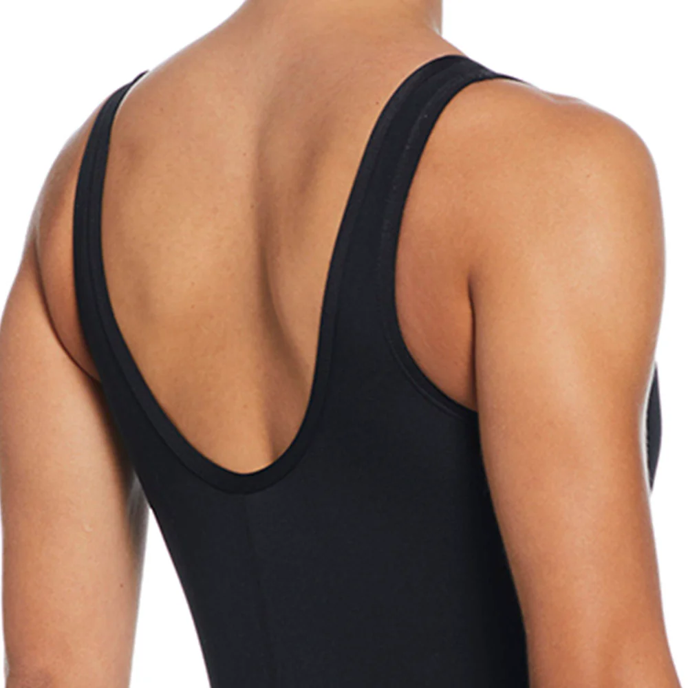 NIKE HydraStrong U-Back Low-Leg Women's Swimsuit - Black - 28 INCHES
