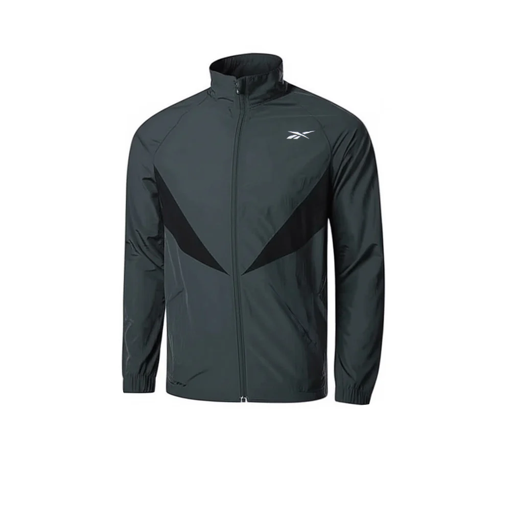 REEBOK Basketball Track Men's Jacket - Grey - 2XL (US SIZE)