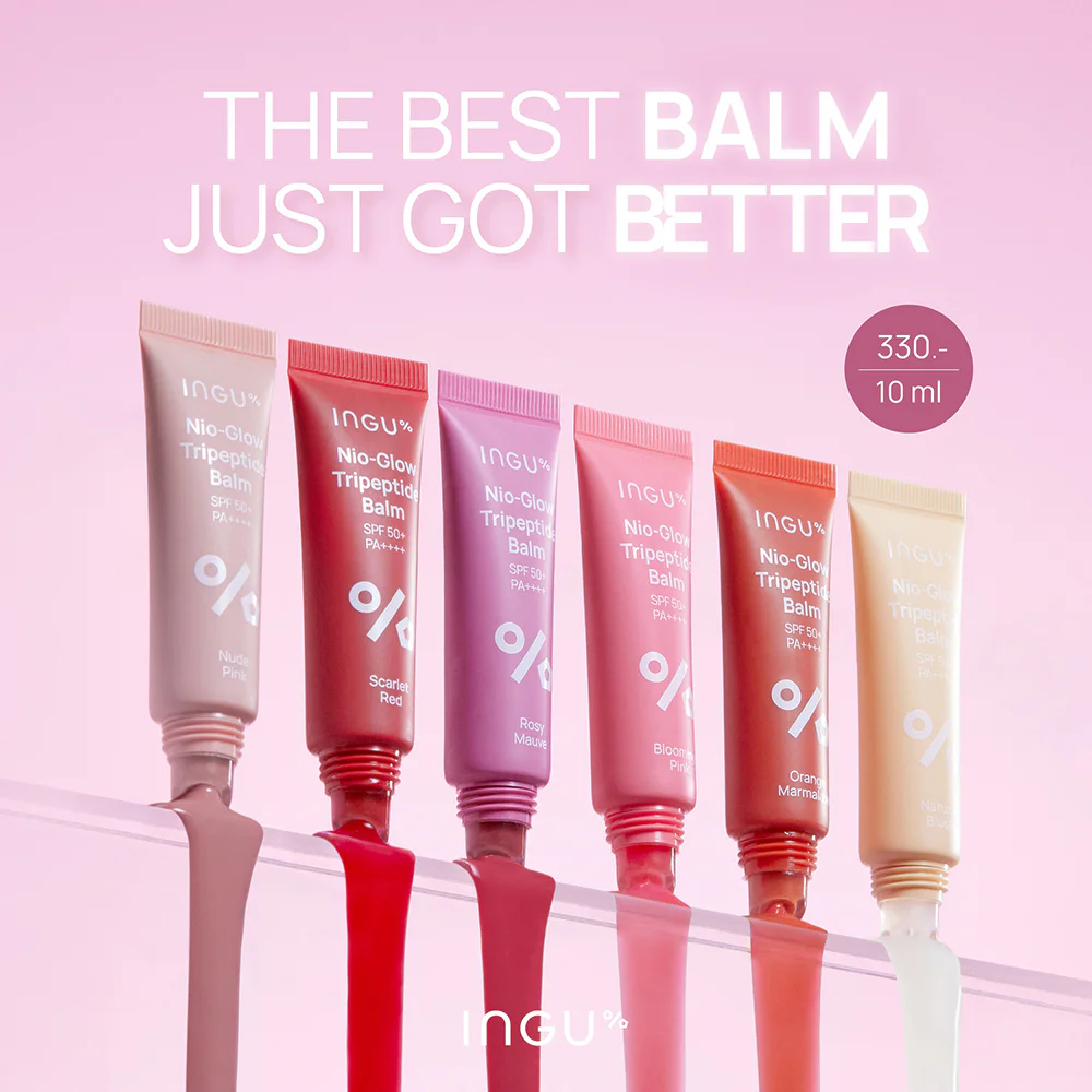 Ingu Skin Nio-Glow Tripeptide Balm SPF50+ PA++++ — Blooming Pink, 10 мл