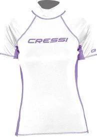 CRESSI Rash Guard Lady Short Sleeve White - White - L