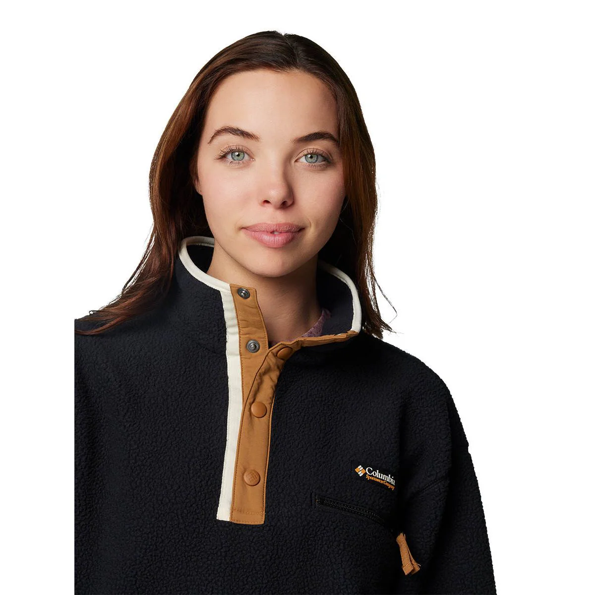 COLUMBIA Helvetia™ II Cropped Half Snap Women's Sweatshirt - Black - L (US SIZE)