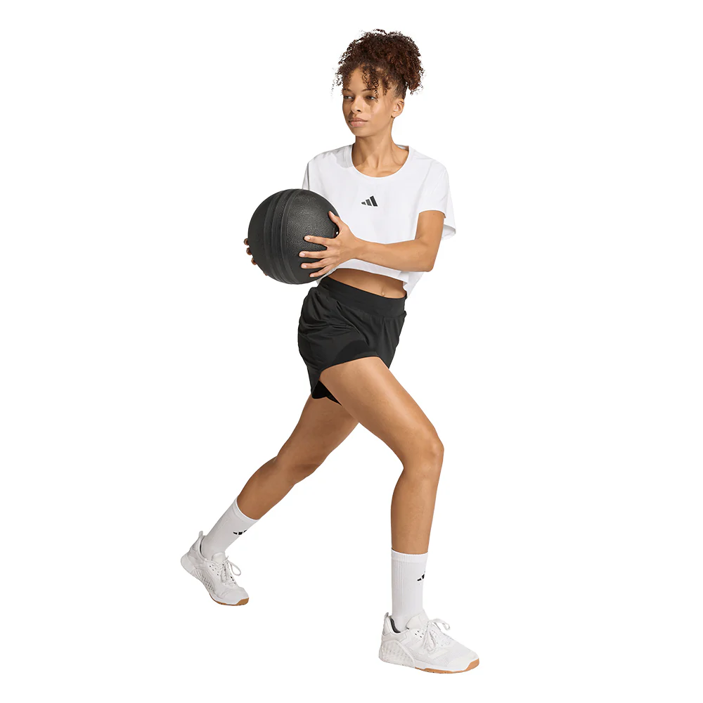 Женские тренировочные шорты Adidas Pacer 3D Cooling Workout — цвет черный, размер 2XL (азиатский размер)