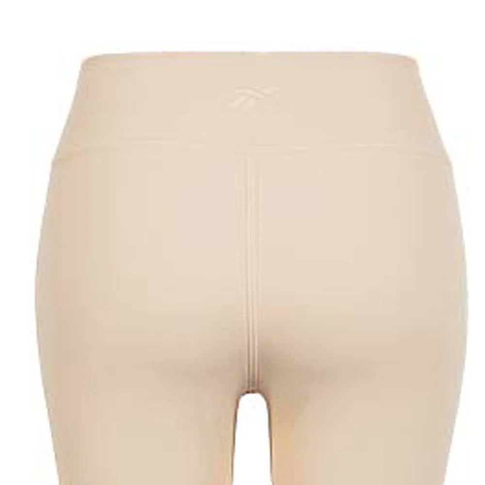 REEBOK Lux Bootcut Women's Training Leggings - Cream - L (US SIZE)