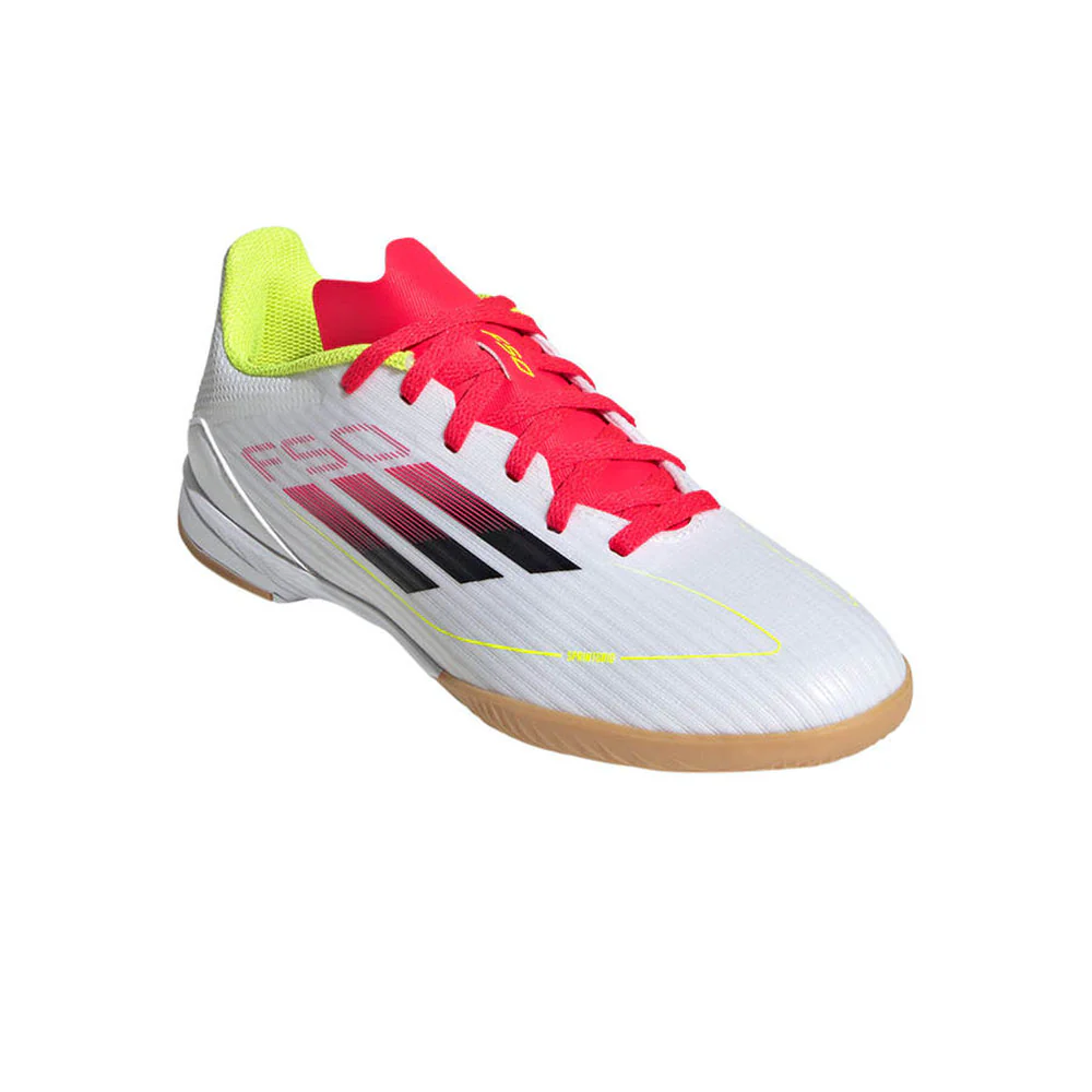 ADIDAS F50 League Kids Futsal Shoes - White - UK 1