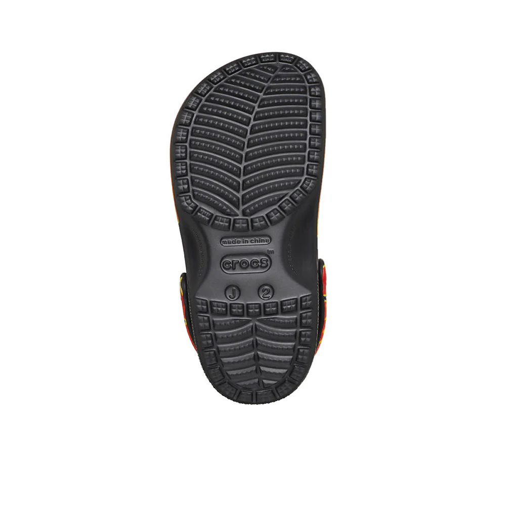 CROCS Classic Flames Clog Kids Lifestyle Shoes - Black - US C11