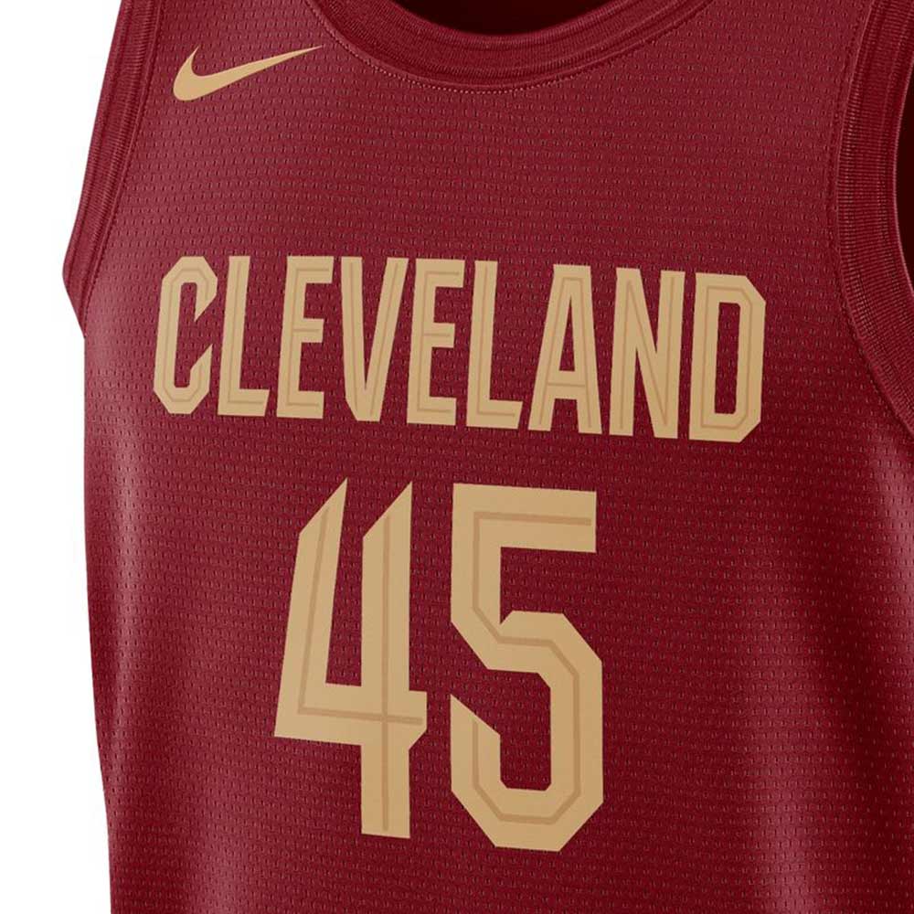 NIKE Men's Cleveland Cavaliers Icon Edition 2022/23 Basketball Jersey - Red - 2XL (US SIZE)