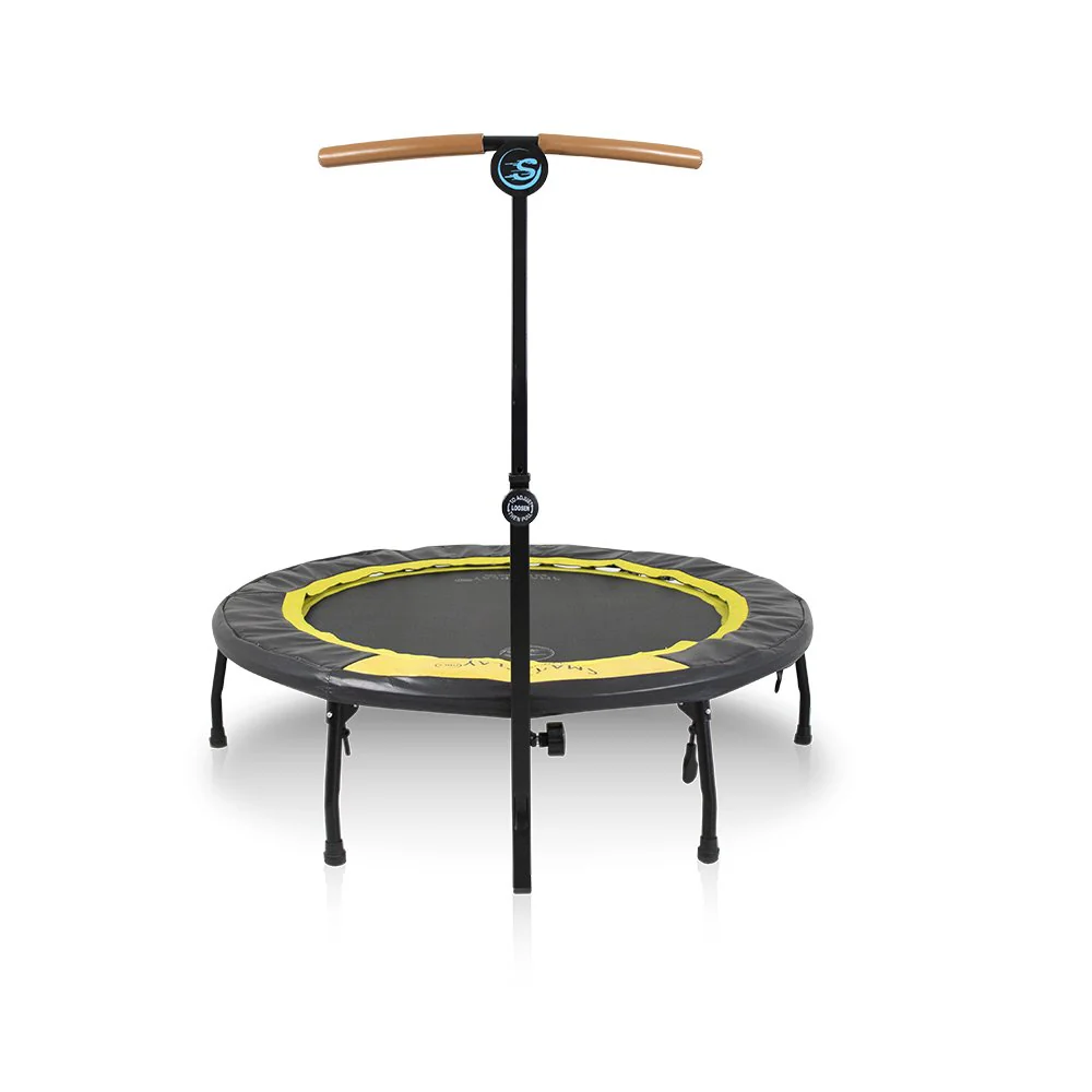 Smartplayonly แทรมโพลีนที่กระโดด ซุปเปอร์บาวซ์โปร พับเก็บขาได้ ขนาด 50 นิ้ว สีเหลือง - Yellow - One Size