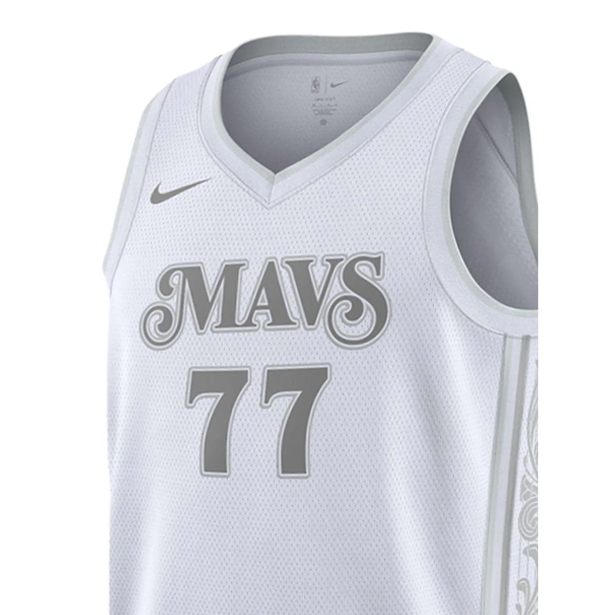 NIKE Men's Luka Doncic Dallas Mavericks City Edition 2024/25 Basketball Jersey - White - 2XL (US SIZE)