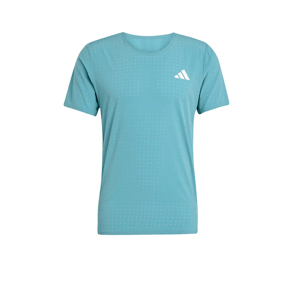 ADIDAS Adizero Men's Running T-Shirt - Green - 2XL (ASIAN SIZE)