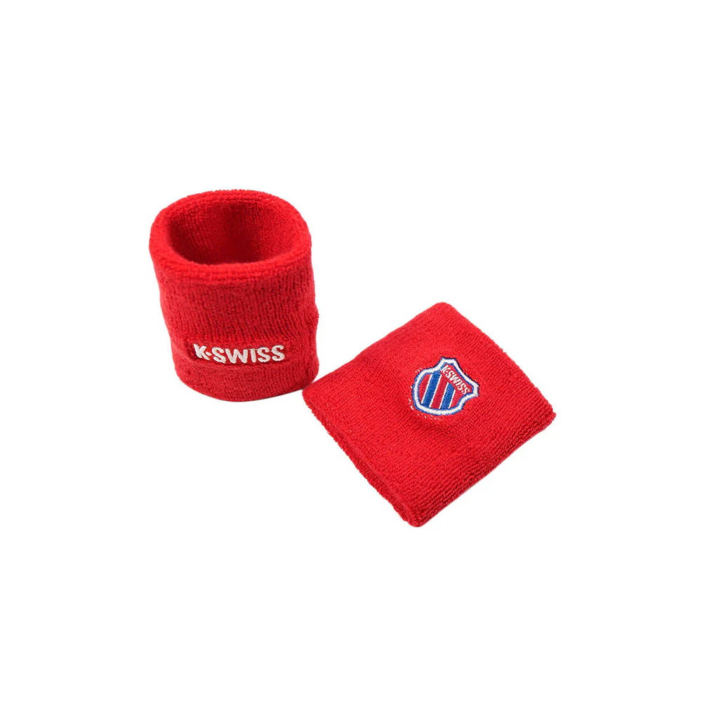 K-SWISS KSWFW24WBRED Unisex Wristbands - Red - ONE SIZE