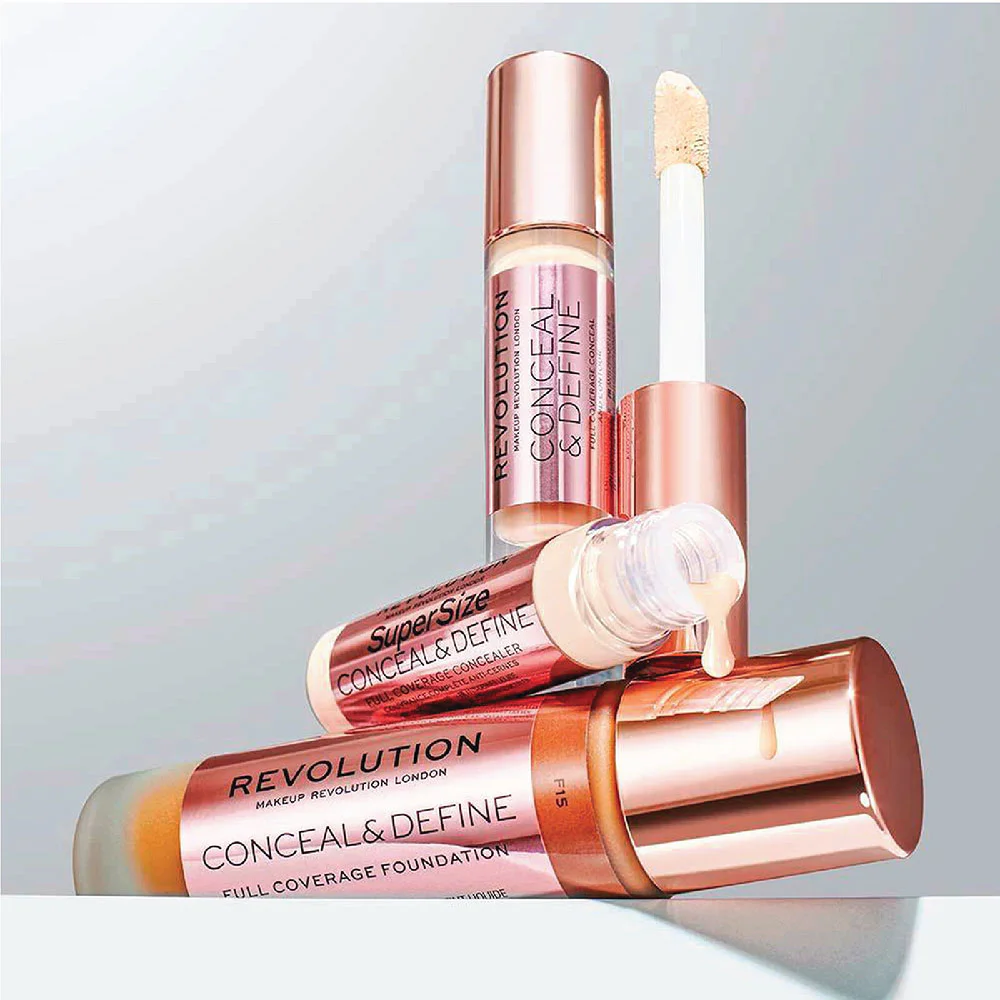 Makeup Revolution Conceal & Define Full Coverage Foundation — F10.5, 23 мл